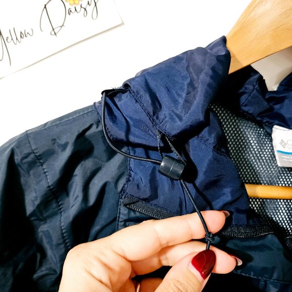Columbia Womens Omni-Tech Waterproof Jacket Navy‎ S Nylon ~JA117.12 - Picture 3 of 8